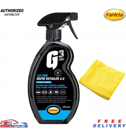 Farecla G3 Rapid Detailer 500ml With Microfibre cloth – Car Bike/Van/Shine Kit
